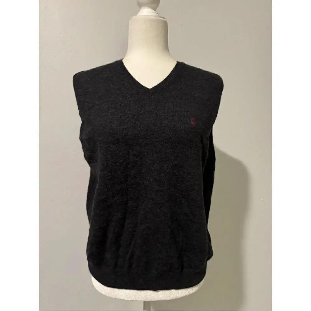 Polo By Ralph Lauren 100% lambswool vintage vest M